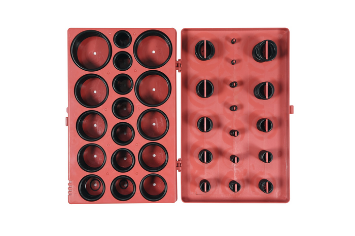 Juego de juntas tóricas de goma YATO YT-06876, surtido de tamaños, 419 piezas.
