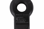 Enganche de ojo KNOTT KK7293S para remolque de 3500 kg con lanza tubular de 45 mm, nuevo modelo