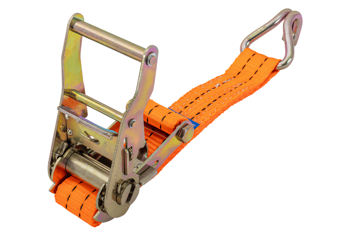 Cinta transportadora UNITRAILER de 4 m/35 mm/2 t de color naranja con tensor