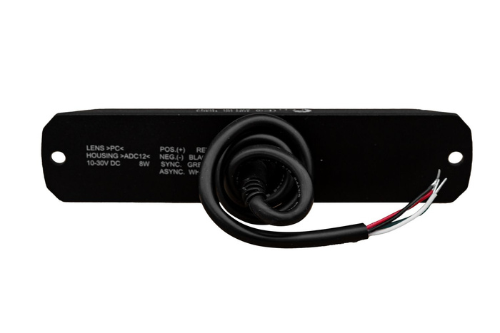 Lámpara LED de destello de haz de advertencia 7W amarillo LW0042