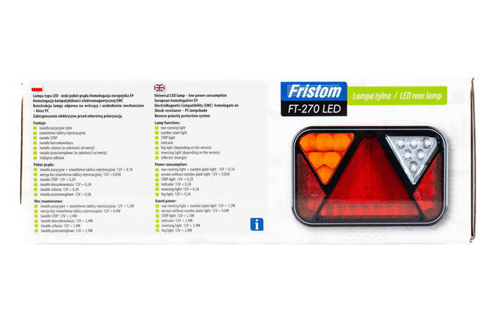 Piloto trasero FRISTOM FT-270 LED CANBUS 6 funciones izquierda