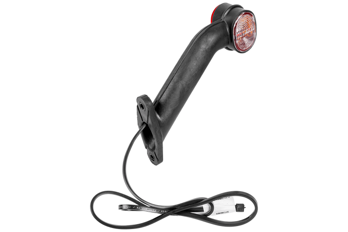 Luz de posición izquierda ASPÖCK SUPERPOINT II con brazo de goma y cable lateral.