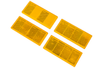 Conjunto: Cuatro reflectantes de color naranja para remolques 
