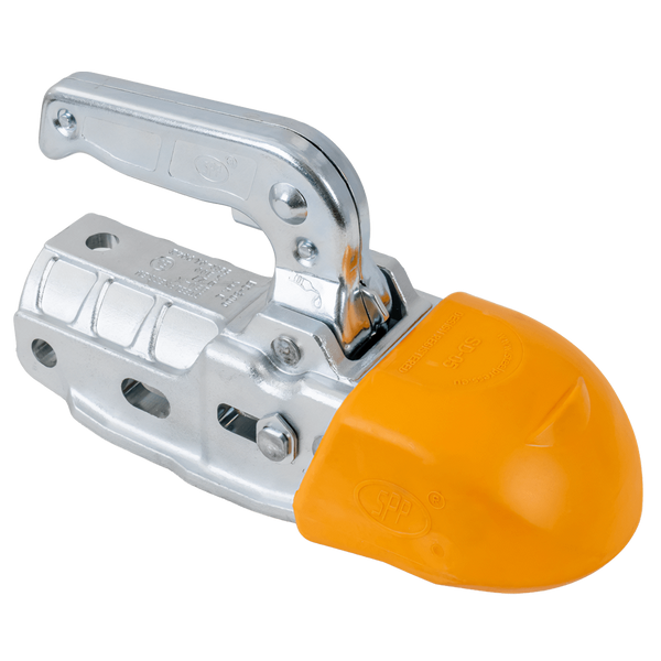 Enganche de bola STEELPRESS BC-3000C-00-00+Z3 para remolque de 3000 kg con barra de tiro de tubo de 35-50 mm, fundición gris