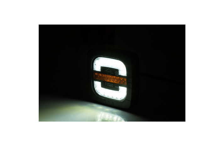 Faro delantero LED HORPOL ROCA LZD 2806 de 2 funciones, universal, con soporte.