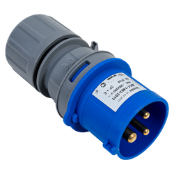 Enchufe eléctrico MANTES 3P, enchufe macho, portátil, 16A, 230V