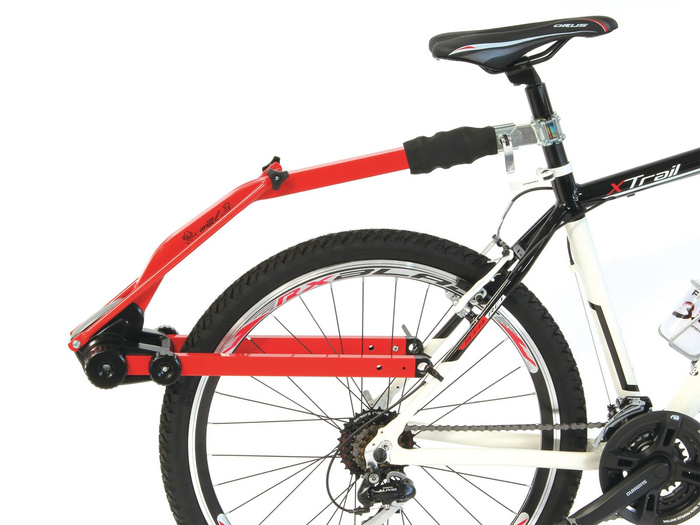 Barra de remolque para bicicleta Trail Angel - Roja