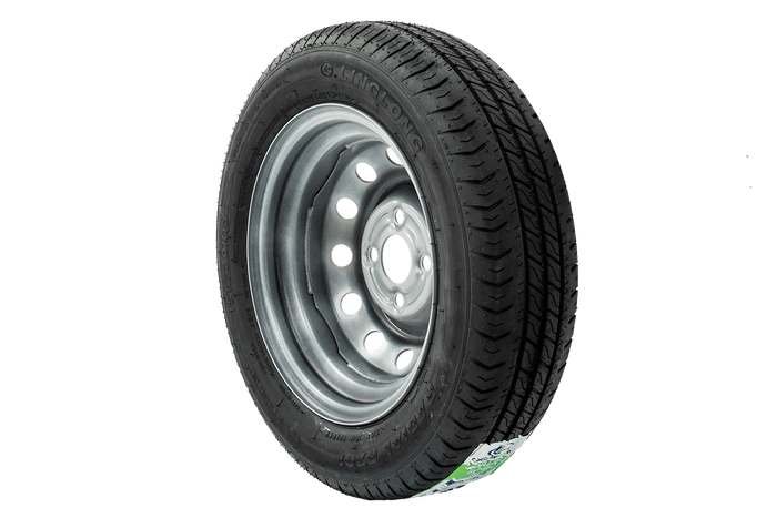 Juego de dos ruedas para remolques UNITRAILER / TEMARED / REMOL-CAR NEUMÁTICOS LINGLONG 155/70 R13 75N LLANTAS UNITRAILER 4Jx13" 4x100 ET:30