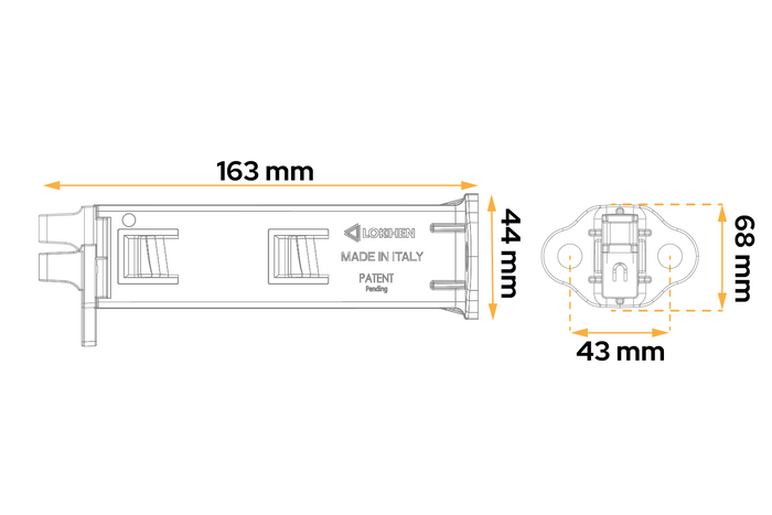 Soporte de montaje doble LOKHEN para calzos de rueda Origama 46