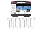 Juego de estacas para tienda de campaña ProPlus 361736V02, estacas metálicas en caja, 15 unidades.