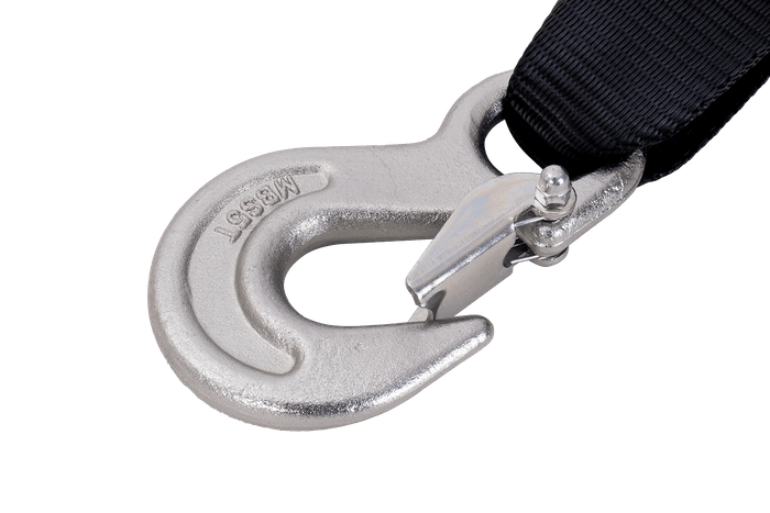 Cabrestante, cabrestante manual para grúa remolque AL-KO de 900kg con correa de 7m, freno y desenrollado automático