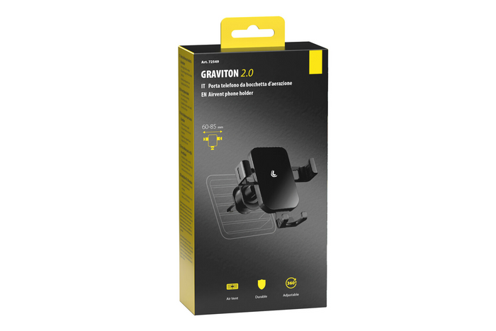 Soporte de teléfono Graviton LAMP para la rejilla de ventilación