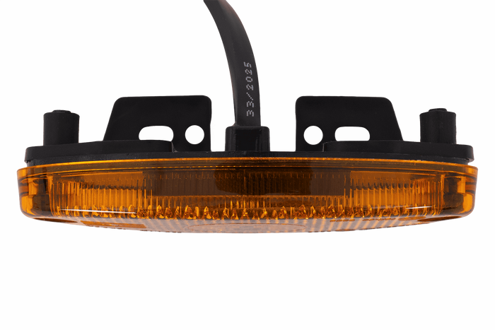 Lámpara de señalización LED ASPÖCK FLATPOINT II, naranja, universal, con soporte