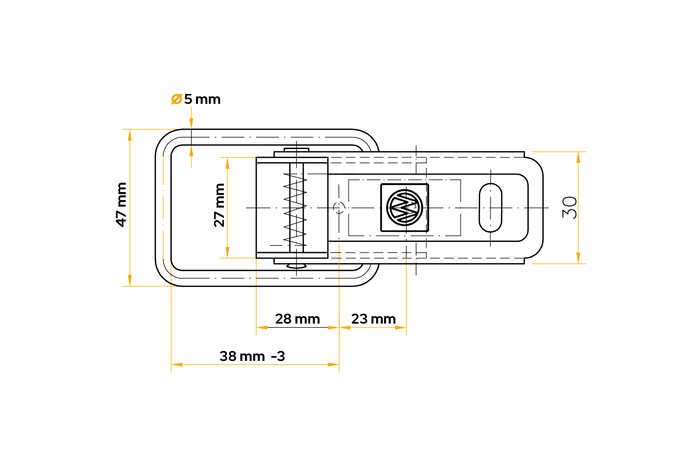 Bloqueo lateral de remolque WINTERHOFF BV 60-1