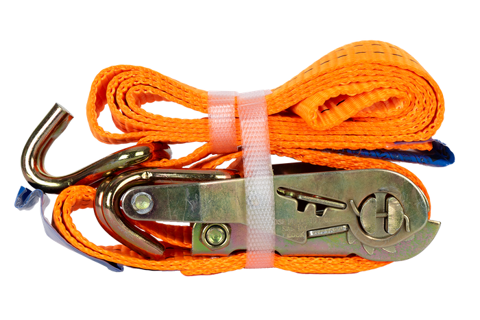 Cinta transportadora UNITRAILER de 2 m/35 mm/2 t de color naranja con tensor