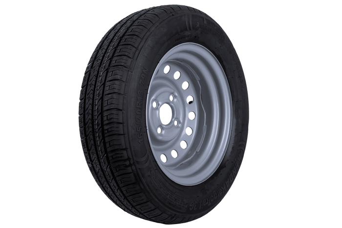 OUTLET Rueda de remolque NEUMÁTICO KENDA 155/70 R13 74N LLANTA STARCO 4Jx13"H2 4x100 ET:30