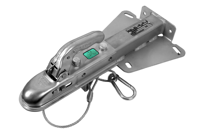 Enganche de bola KNOTT KQ14-A+KZE7.5 para remolque de 1400 kg con barra de tiro tipo V.