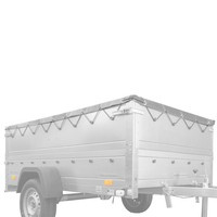 Bastidor plano H-0 con lona para remolque UNITRAILER GARDEN TRAILER 264 KIPP