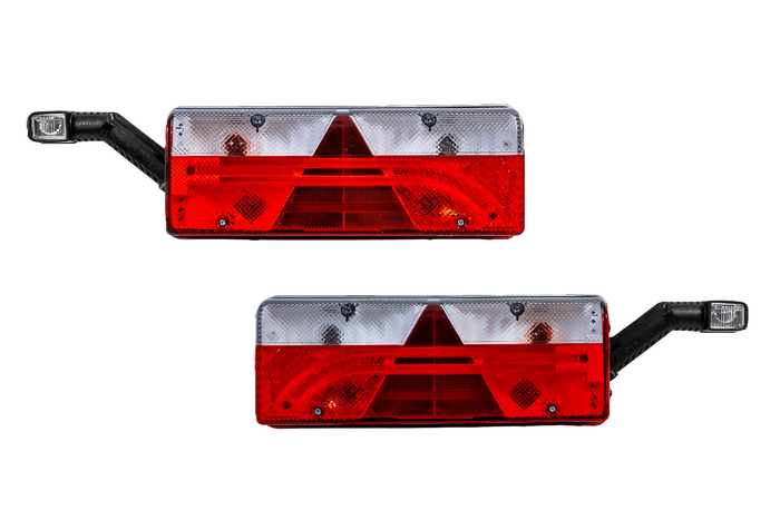 Pilotos traseros LED ASPÖCK EUROPOINT III con base de bayoneta de 7 pines ASS2 con bocina de 7 funciones (izquierda y derecha).