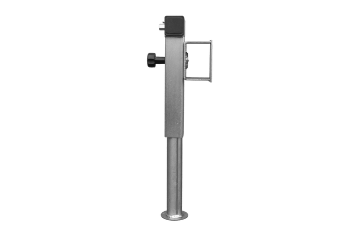 UNITRAILER D-110.000.049 Soporte de manivela extensible para remolque de plataforma plana de 1300 kg, 410-645 mm