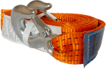 Cuerda de remolque con ganchos HERMON correa de remolque 4,5 m/50 mm/5 t naranja