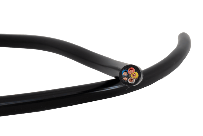 Cable eléctrico de cinco conductores HYBSZ YLY-S 5X1.50 - 1 m