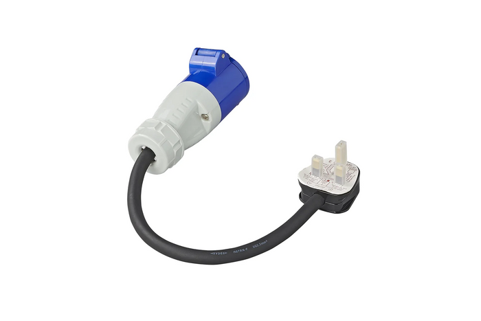Adaptador con enchufe CEE y toma de corriente británica UK ProPlus 373522DE, cable de 40 cm, 16 A, 230 V