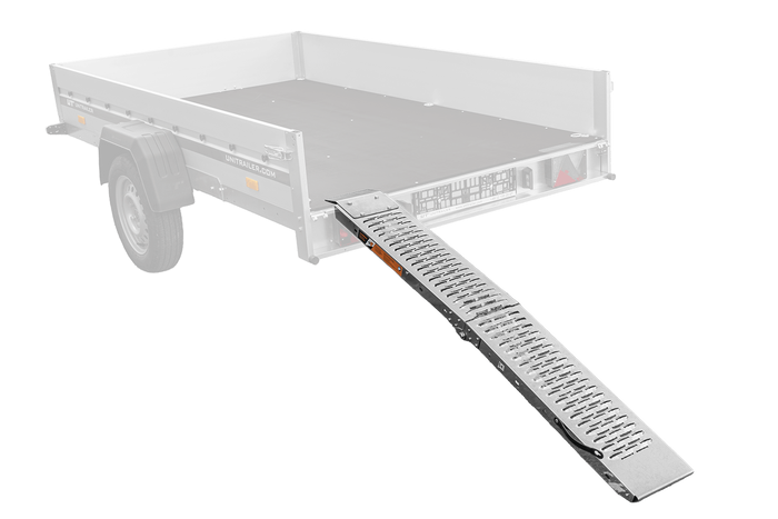 Rampa plegable UNITRAILER ALR004 de acero para remolque, 170 cm, 227 kg.
