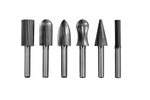 Juego de fresas de vástago YATO YT-61711 para metal, soporte de 6 mm para amoladora recta, 6 piezas