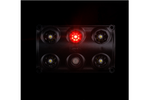 Lámpara LED HORPOL LWD2157/CZ de 900 lm para interior de coche, color negro, con interruptor y diodo rojo.