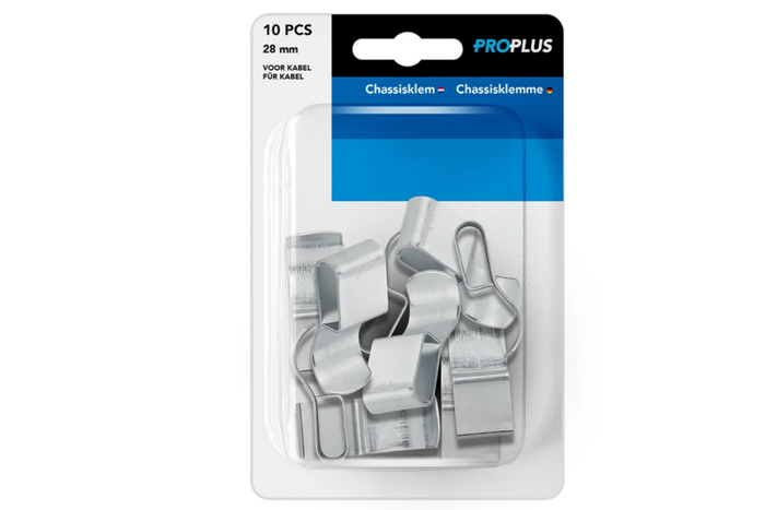 Soportes de montaje para instalación eléctrica de remolque ProPlus 343154S, clips para cables de 31 mm