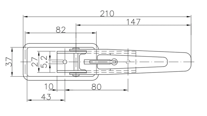 Cerradura lateral ZB-01 / BV 10-1 Sustitución de la cerradura lateral del remolque para ZB-01 / BV10-1