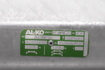 AL-KO COMPACT eje frenado para remolque / grúa 1350kg 1400mm 1850mm 5x112