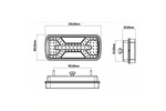 Luces traseras KAMAR X-SPIDER L2430+L2431 con base de bayoneta de 5 pines y 7 funciones (izquierda y derecha).