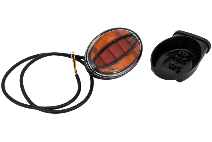 Luz trasera universal LED FRISTOM FT-355 con soporte de montaje lateral