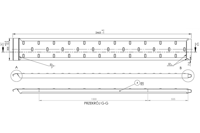 Rampas UNITRAILER rampas de acero para remolque de grúa 250cm 1500 kg juego de 2 piezas
