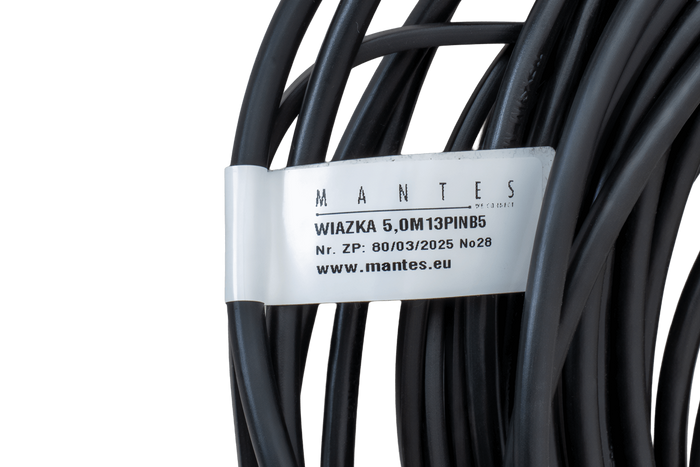 Instalación eléctrica MANTES, arnés para remolque de grúa, 5m, enchufe de 13 pines, 2 bayonetas de 5 pines