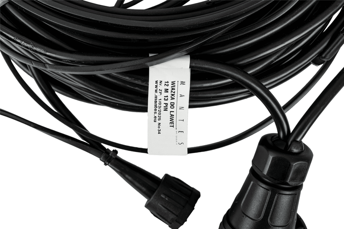 Instalación eléctrica MANTES, arnés para remolque de camión, 12 m, enchufe 13 PIN, 2x bayonetas 8 PIN