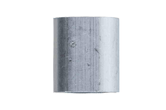 Conector de aluminio para cuerdas DROMET ZLA.4, manguito para cuerdas de 4 mm