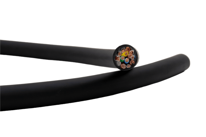 Cable eléctrico HYBSZ YLY-S 8x1,5+5x2,5 de trece núcleos - 1 m