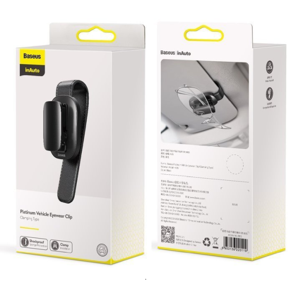 BASEUS Platinum Vehicle - Soporte para gafas y documentos para coche