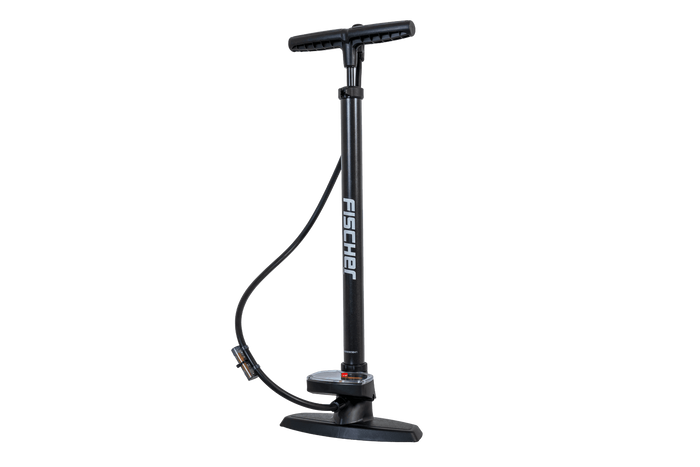 Bomba de aire universal para bicicleta con manómetro FISCHER 85580