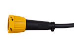 Conector bayoneta 6 PIN izquierdo FRISTOM para remolque, amarillo con cable de 1 m