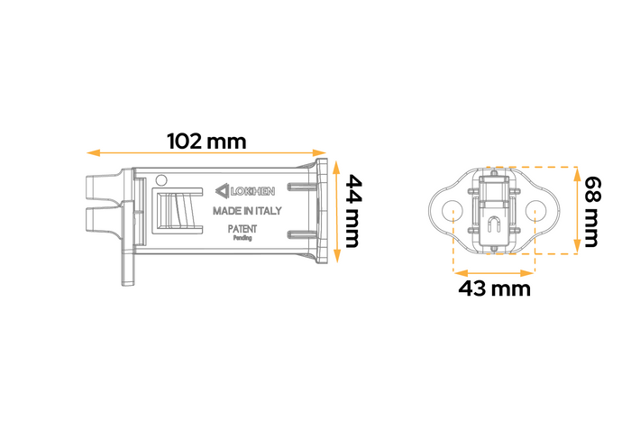Soporte de montaje LOKHEN para calzo de rueda Origama 36