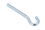 Gancho de construcción DROMET HZ M6x80 con extremo abierto (curvado)