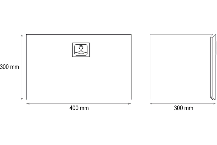 DAKEN 8Z2300 Z23 caja de herramientas 400x300x300mm 32l