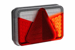 Luz trasera ASPÖCK MULTILED V con base de bayoneta de 8 pines y 5 funciones (derecha)