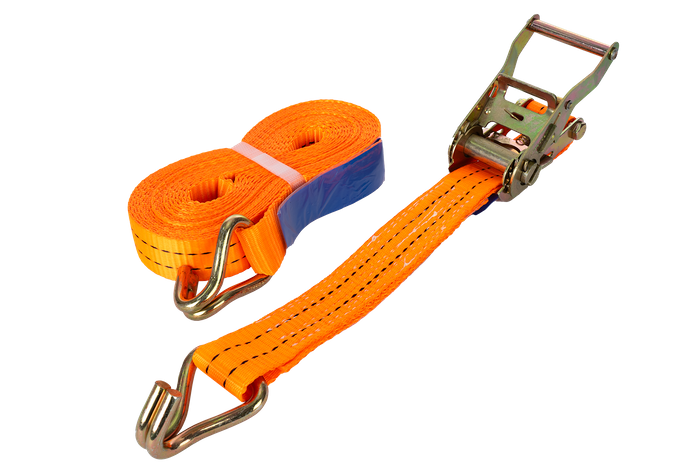 Cinta transportadora UNITRAILER de 8 m/35 mm/2 t de color naranja con tensor