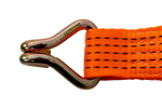 Cinta transportadora UNITRAILER ERGO de 6 m/50 mm/5 t de color naranja con tensor.