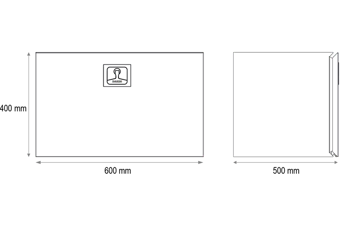 DAKEN caja de herramientas 8Z3120 Z31 600x400x500mm 108l